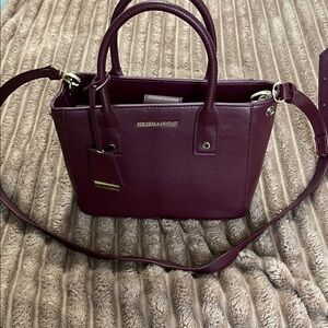 New York & Company Deep Burgundy Satchel